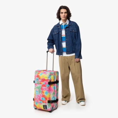 Eastpak Travel Duffle Bag Transit'r M Fluo Clouds (78 Litres) with Wheels Multicoloured